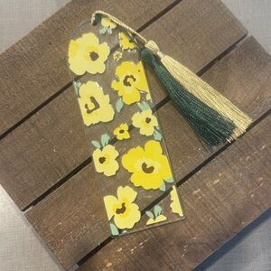 Floral Bookmark with Tassel